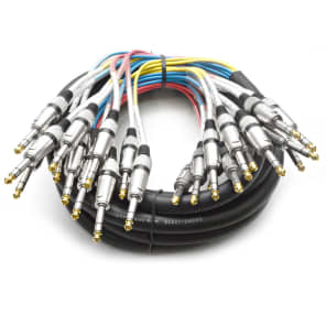 Seismic Audio SASRT-12x15 12-Channel 1/4" TRS Snake Cable - 15'