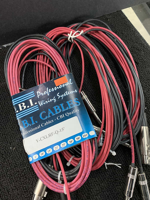 3 XLR to Dual 1/4" Y Cables for Electronic Drum Triggers Pro Reverb