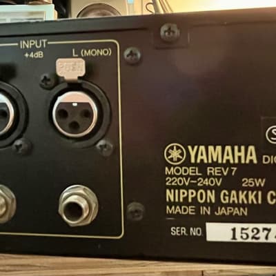 Yamaha REV 7 Digital Reverberator 1980s - Black image 5