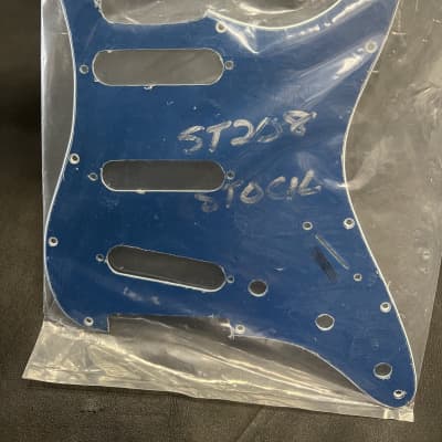 WD NOS Custom Pickguard for Stratocaster ST 208 - Blue/White/Blue image 2