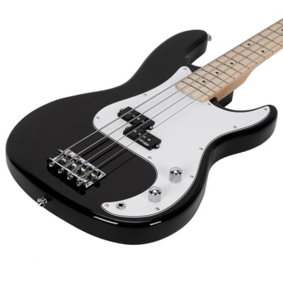 Glarry GP Ⅱ Upgrade Electric Bass Guitar Black image 5
