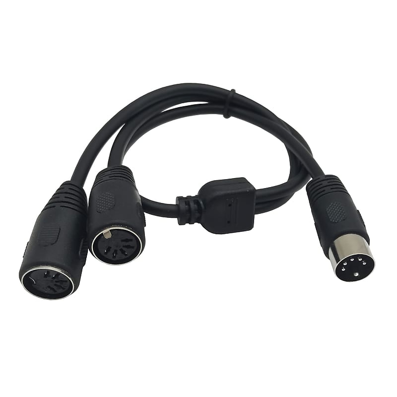 MIDI DIN 5 PIN Male Plug to Dual RCA Phono Female Jack Audio Adapter Cable  50cm
