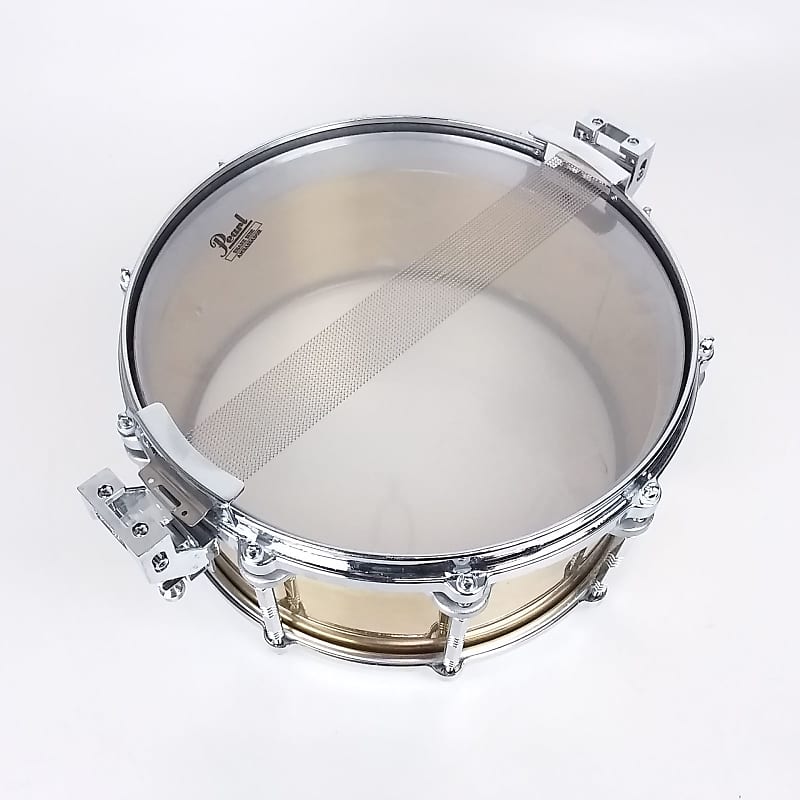 Pearl B-914D Free-Floating Brass 14x6.5" Snare Drum (1st Gen) 1983 - 1991 image 8