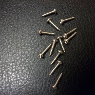 12 Pack Made in USA #2 X 3/8 inch Nickel Finish Phillips Tuner Screws for Guitar Machine Heads image 1