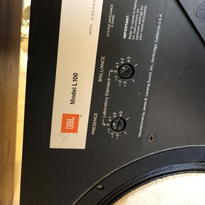 JBL L100 Vintage Speakers | Reverb