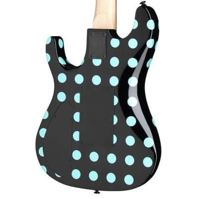 Kramer Nightswan Electric Guitar (Black/Blue Polka Dots) (New York, NY) image 2