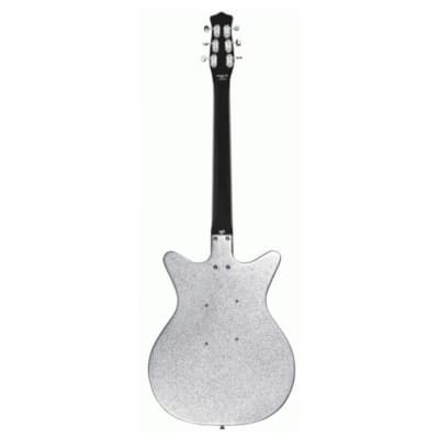Danelectro '59M NOS+ Metalflake Electric Guitar - Silver Metalflake image 5