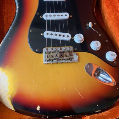 Fender Custom Shop 69 Strat Heavy Relic New Old Stock - Sunburst 7.6 pounds image 20