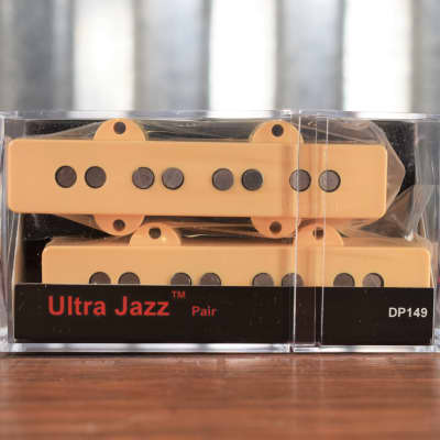 DiMarzio DP149 Ultra Jazz Pair Bass Pickup Set DP149CR Cream image 1