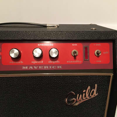 Guild Maverick 1971 Black, Red(s), and Grey(s) image 6