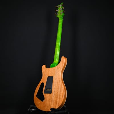 PRS Wood Library Custom 24 Fatback Quilt Maple 10 Top Stained Flame Maple Neck Brazilian Rosewood Eriza Verde 2023 (0359120 ) image 12