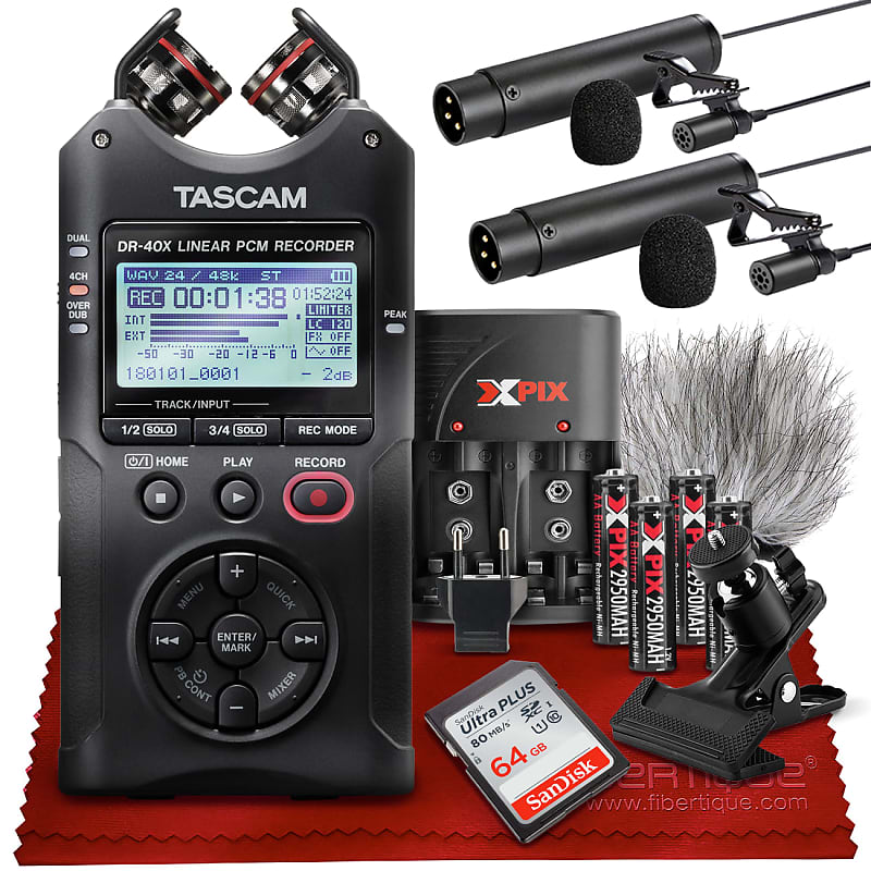 Tascam DR-40X Four-Track Digital Audio Recorder and USB Audio