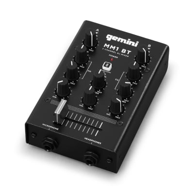 Gemini MM1BT Analog DJ Mixer with Bluetooth - Black image 1