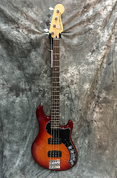 Fender Deluxe Active Dimension Bass IV HH Aged Cherry Sunburst w/ Rosewood Fretboard image 1