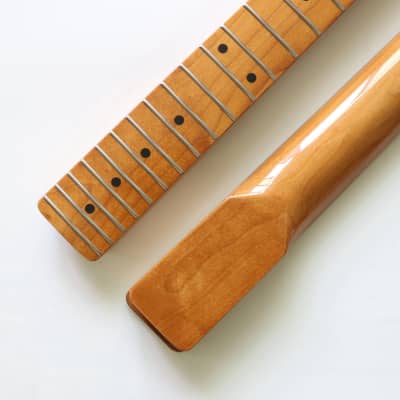 F-style 22-pin TL Canadian Baked Maple Electric Guitar Neck Guitar Handle Natural Brightness image 6