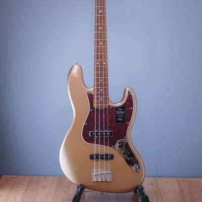 Fender Vintera 60s Jazz Bass PF Firemist Gold image 8