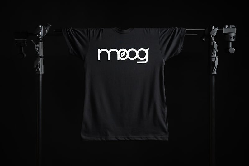 Moog Music Mer Ts Logo Bw4 Moog Logo Tee Xl image 1