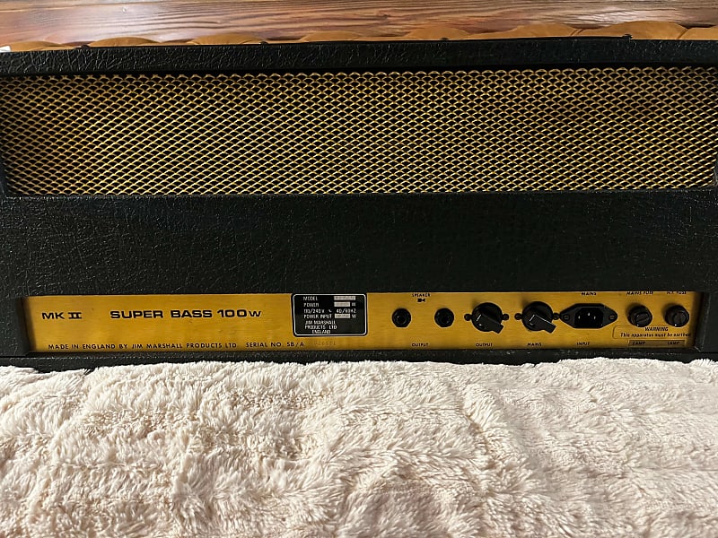 1979 Marshall Super Bass 100w model 1992 MK II