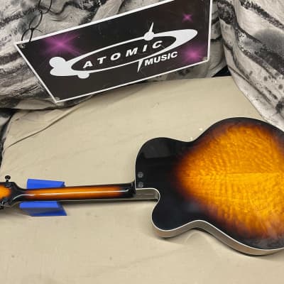 ギター Electric Acoustic Guitar Tornado by Morris Z2 Green Burst