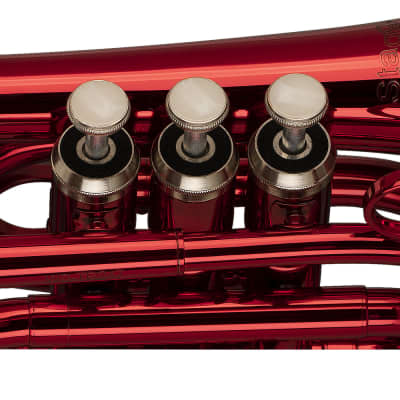 Stagg WS - TR247S Bb Red Pocket Trumpet with Case image 2