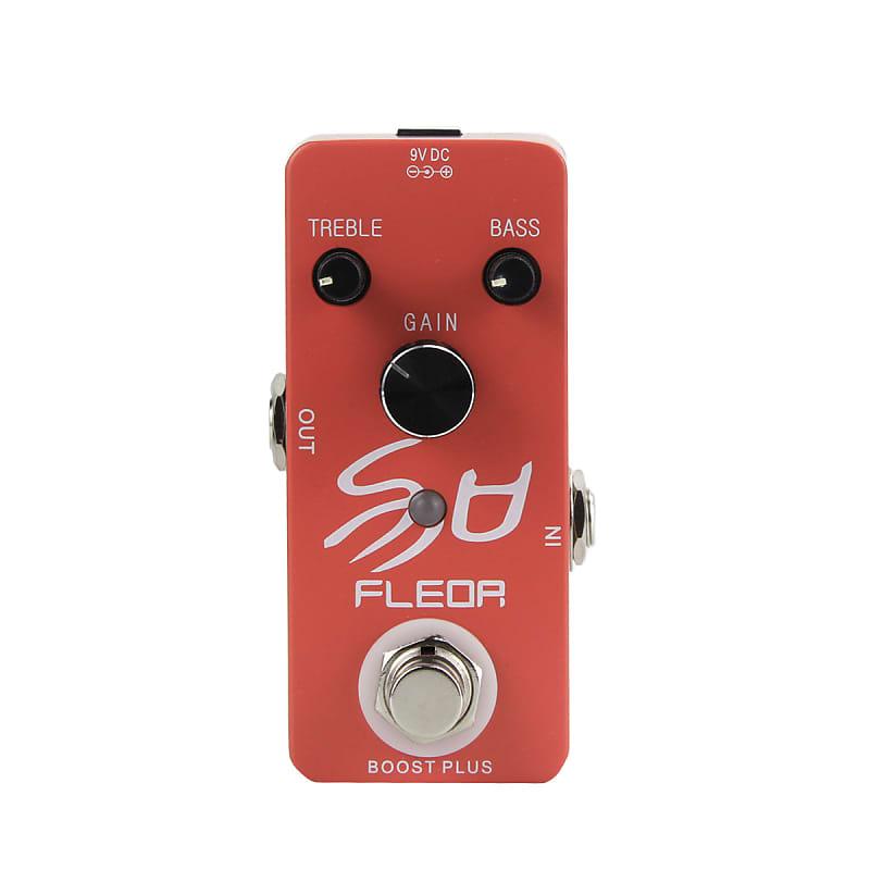 FLEOR Mini Guitar Effect Pedal Boost Plus Micro Effects True Bypass, Booster image 1