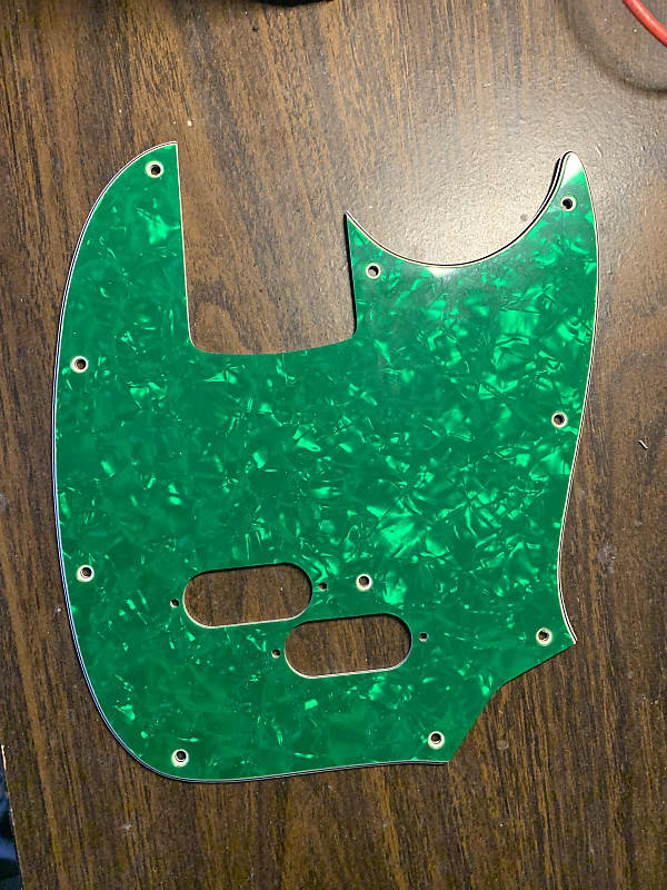 WD Custom Pickguards Fender Mustang MIJ Green Reverb