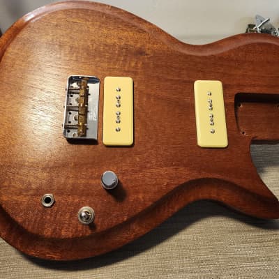 Rosser Fano style Partscaster loaded body - Mahogany w/P90s for sale