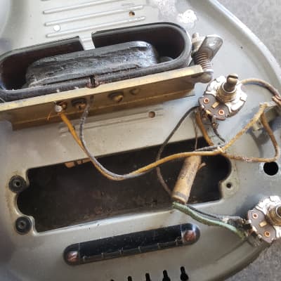 1949 Rickenbacher 1950 Electro NS-6 Rickenbacker Lap Steel Vintage Guitar 40’s 50’s Metal Shaded Grey Rare White Plastics image 21