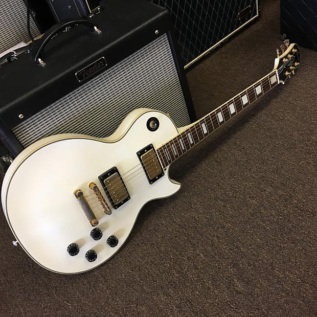 Epiphone Les Paul Custom Alpine White '00 Korea | Reverb