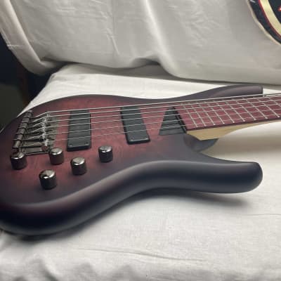 MTD AG AG6 Michael Tobias Design Andrew Gouche Six VI 6-String Bass 2020 - Purple Burst image 7