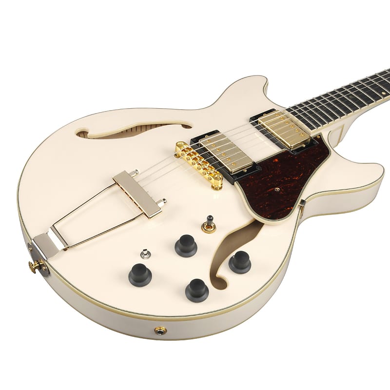 Ibanez / AMH90-IV (Ivory) 〜10/26(14:00) Ibanez AMH90-IV Artcore Expressionist Ivory + NEW | Reverb Czechia