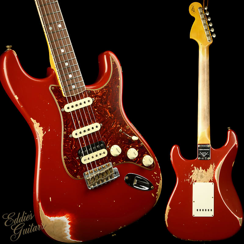 Fender Custom Shop Limited Edition 1967 HSS Stratocaster Heavy Relic - Bright Amber Metallic image 1
