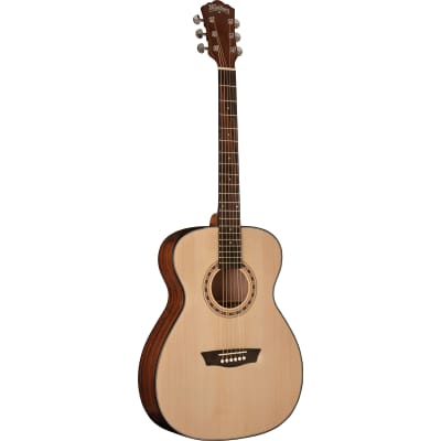 Washburn AF5K Apprentice Series Folk Body Acoustic Guitar with Hardshell Case, Natural for sale