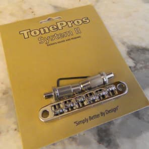 TonePros TPFR-C Metric Locking Tune-O-Matic Bridge with Roller Saddles