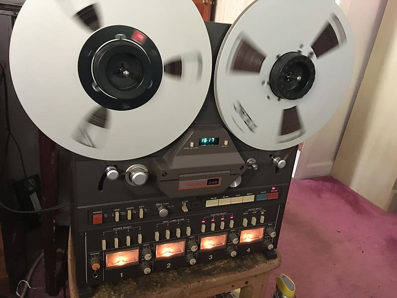 TASCAM 34B 4 Track 10.5 Inch 4 Channel Quad Stereo professional reel to  reel tape deck recorder