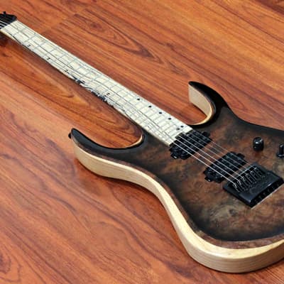 Halo MERUS 6-string Guitar with EVERTUNE 🤘🏻 Claro Walnut Burl, Pale Moon Ebony, Bare Knuckle Pickups image 2