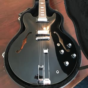 epiphone riviera  black ピアレス Vintage 1999 Epiphone Riviera Ebony Black Peerless Guitar
