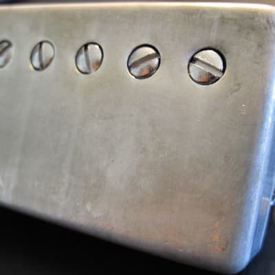 Doyle Coils Aged Nickel Silver PAF Humbucker Covers Set of 2 ~  Vintage Relic'd REAL Nickel Silver image 14