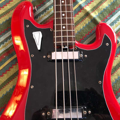Vintage EKO cobra bass, Italy, short scale thin neck, lightweight, great player, rare. new gigbag image 3