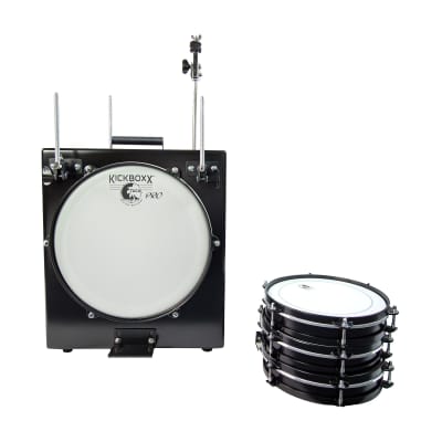 Toca Kickboxx Pro Suitcase Travel Drum Set, Black (Gear Hero Exclusive) image 8