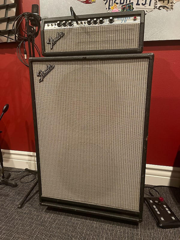 1978 Fender Bassman 70 Silverface Vintage Tube Guitar Amp