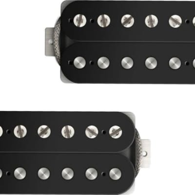 Bare Knuckle Pickups The Mule Humbucker Set, Open, Black, 50mm, 4-Wire, Potted image 1