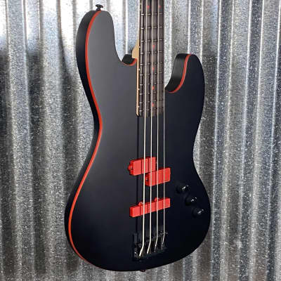 ESP LTD FBJ-400 Frank Bello 4 String Bass EMG PJ Black Satin #0307 Used image 5