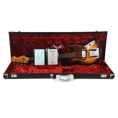 Fender Custom Shop 1962 Jazz Bass Relic 3-Color Sunburst (Serial #CZ576892) image 9