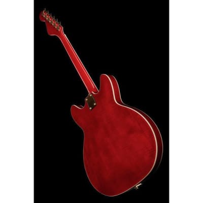 Hagstrom VIK67-G-WCT | '67 Viking II Hollow Electric Guitar, Wild Cherry Transparent. Brand New! image 13