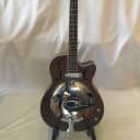 Dean RCE-NM Round Neck Cutaway Resonator with Hardshell Case and Electronics - Natural Mahogany
