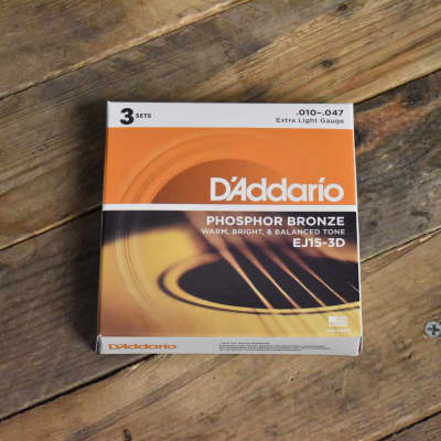 D'Addario EJ15-3D Strings XL 3pk image 1