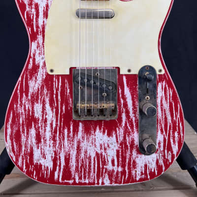 Von K Guitars Relic T-Time CR Aged Cardinal Red image 2