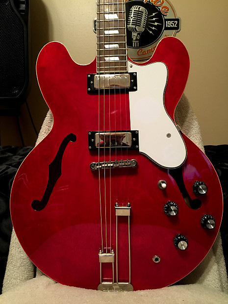 2009 Epiphone Riviera Limited Edition Custom shop Red | Reverb