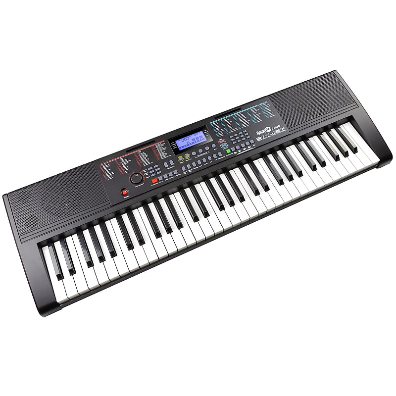 RockJam 61 Key Keyboard Piano With Pitch Bend Kit, Keyboard Stand, Piano  Bench, Headphones